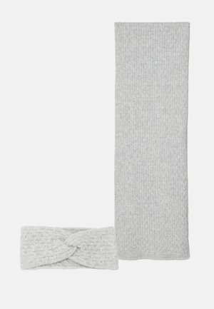 VMMADDIE EMBELLISH HEADBAND SCARF BOX SET - Šalikas - light grey melange