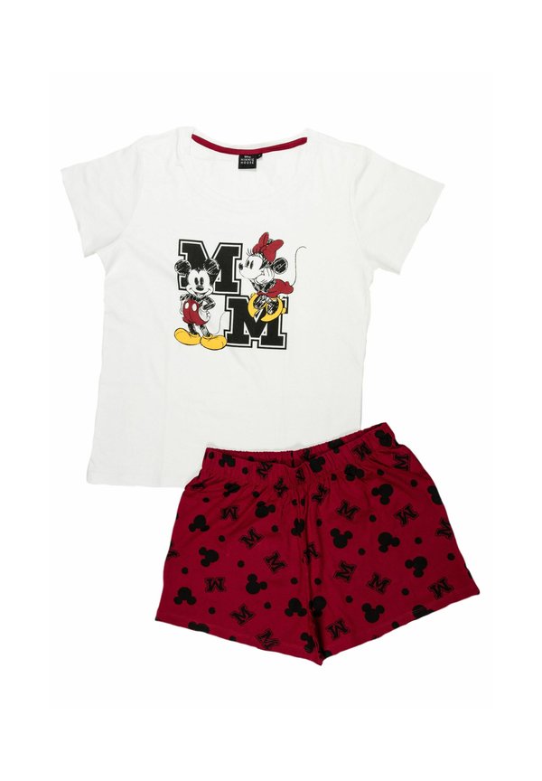 DISNEY MINNIE MOUSE SET KURZARM - Pyjama - weiß rot