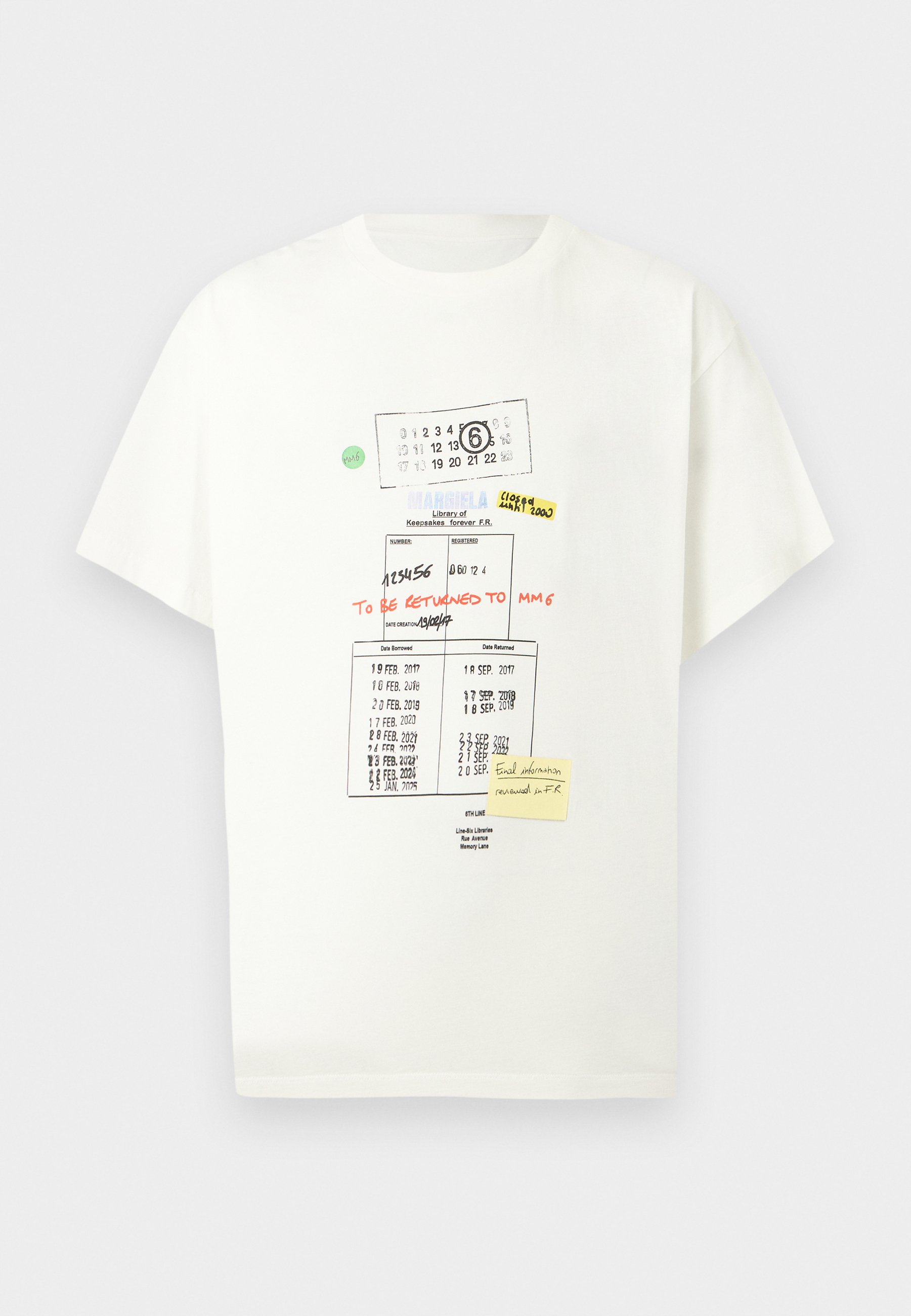 MM6 Maison Margiela Print T-shirt - off white/off-white - Zalando