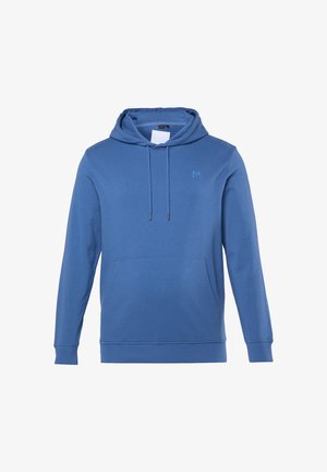 Men Plus, HOODIE, SWEAT, KAPUZE, KÄNGURUTASCHE, BIS 8 XL - Kapuzenpullover - denim blue