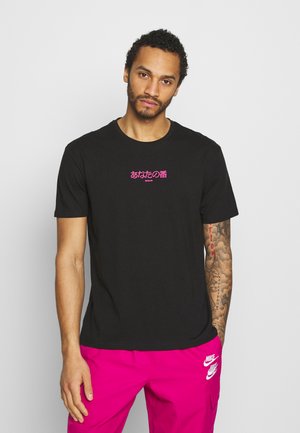 Print T-shirt - black