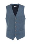 Strukirani kaput - navy blue