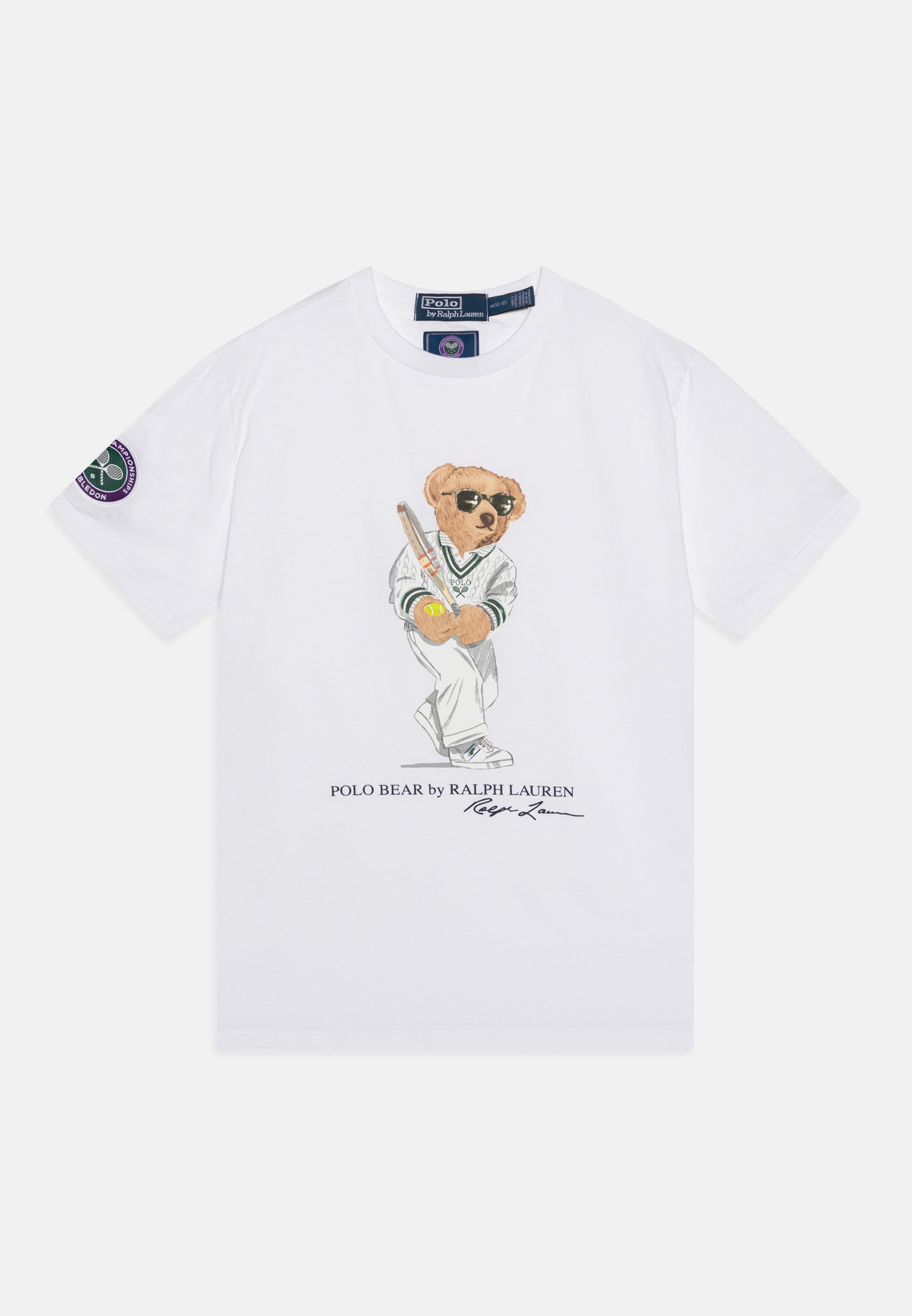 Polo Ralph Lauren WIMBLEDON TEE Print T-shirt ceramic white