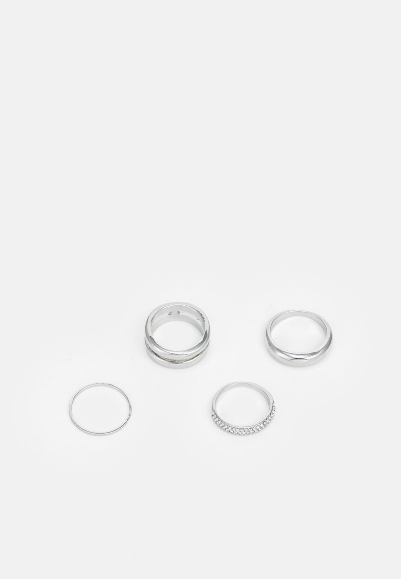 ALDO KAEMETH 4 PACK - Gyűrű - silver-coloured/clear/multi-coloured