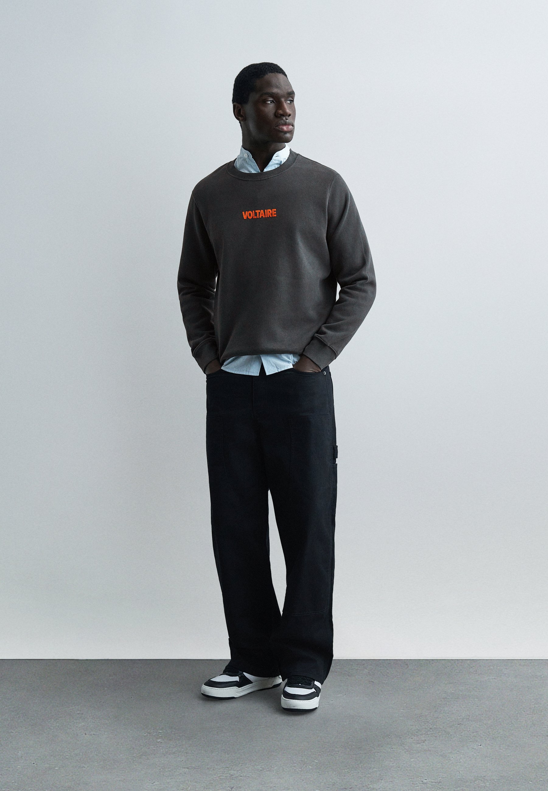 Zadig & Voltaire AIME PHOTO SUNSET - Sweatshirt - carbone/dark
