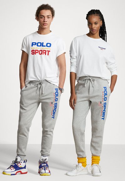Polo Ralph Lauren POLO SPORT JOGGERS - Spodnji deli trenirk - andover heather/red