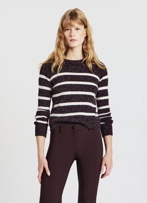 Strickpullover - var bordeaux scuro mel