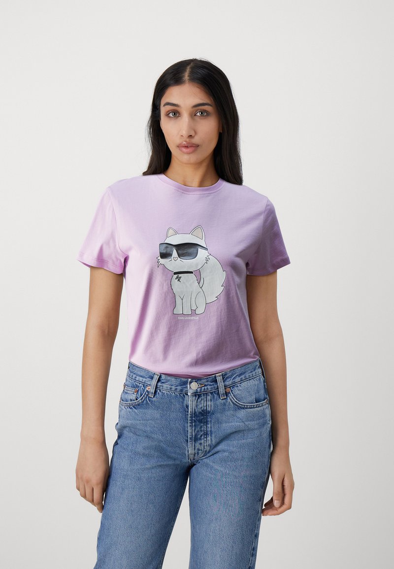 KARL LAGERFELD IKON CHOUPETTE - Camiseta estampada - orchid bouquet