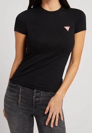 Guess Jednoduché tričko - black