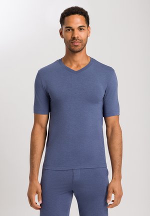 Pyjama top - slate blue melange