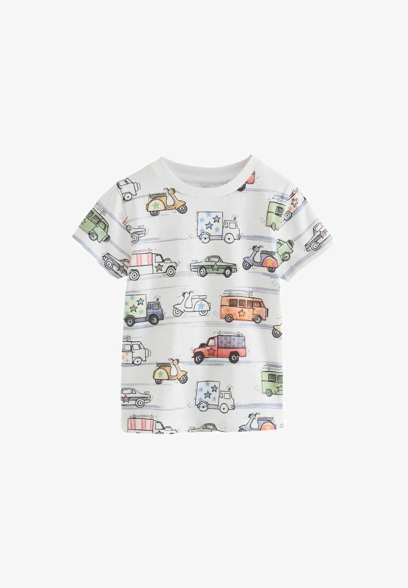 Next ALL OVER SHORT SLEEVE - REGULAR FIT - Majica kratkih rukava s printom - white transport