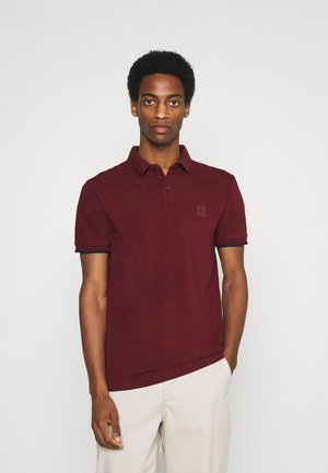 SHORT SLEEVE SLIM COLLAR - Polo - grape red