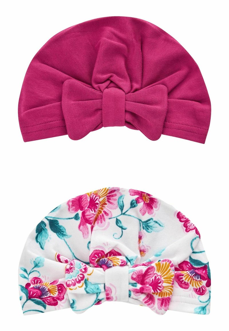 Next - TURBAN 2 PACK  - Bonnet - pink red, Agrandir