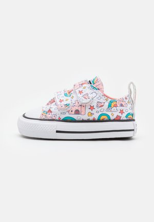 CHUCK TAYLOR ALL STAR RAINBOW CASTLES - Sneakers laag - white/storm pink/washed teal