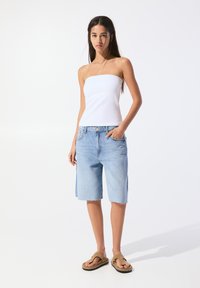 PULL&BEAR STRAPLESS - Top - white