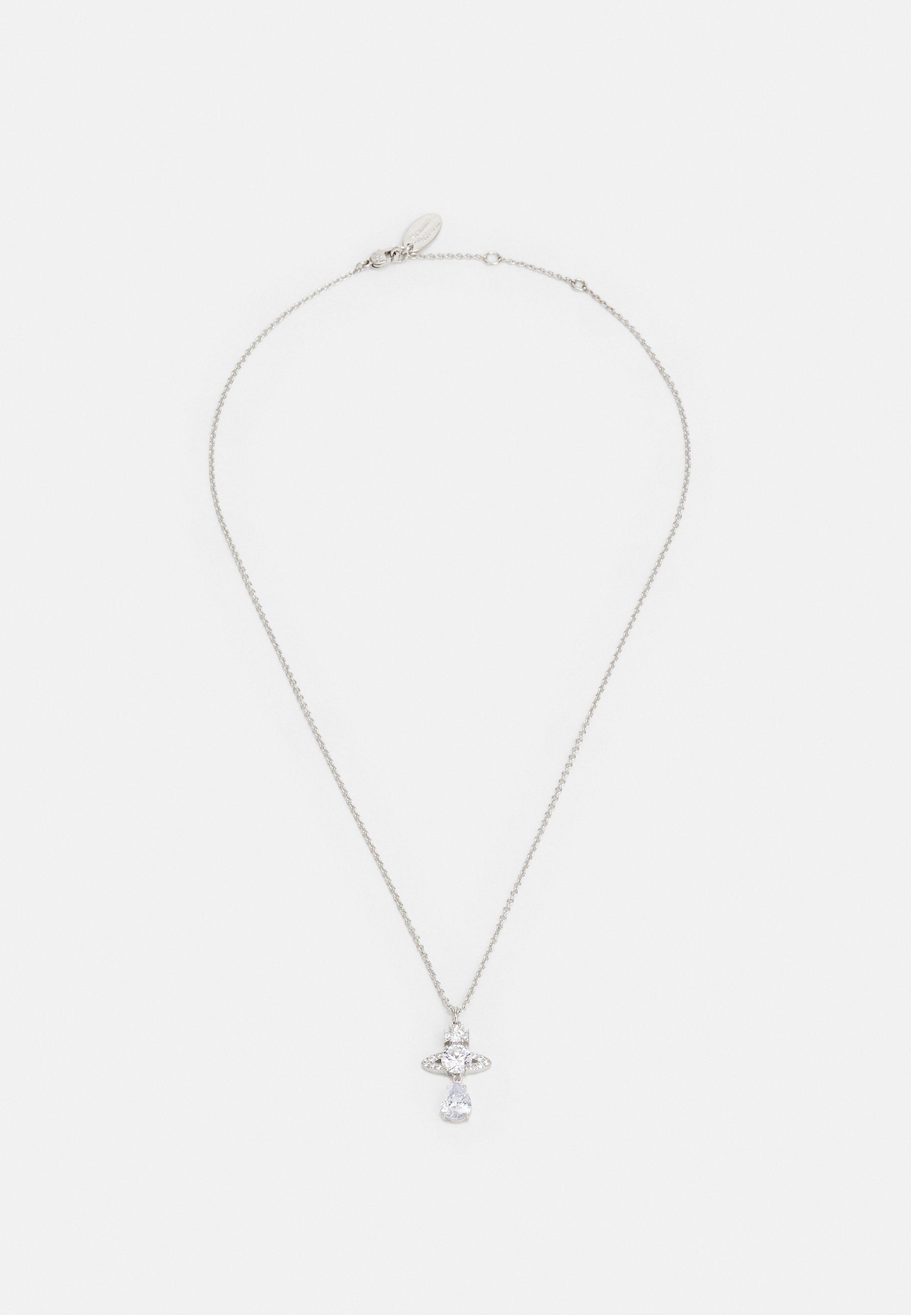 Vivienne Westwood ISMENE DROP PENDANT Anhänger platinum / whitecz