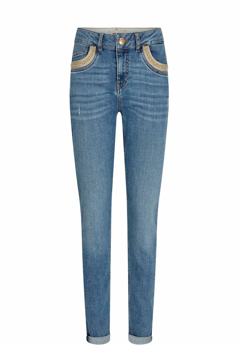 MOS MOSH Slim fit jeans blauw denim/bluedenim