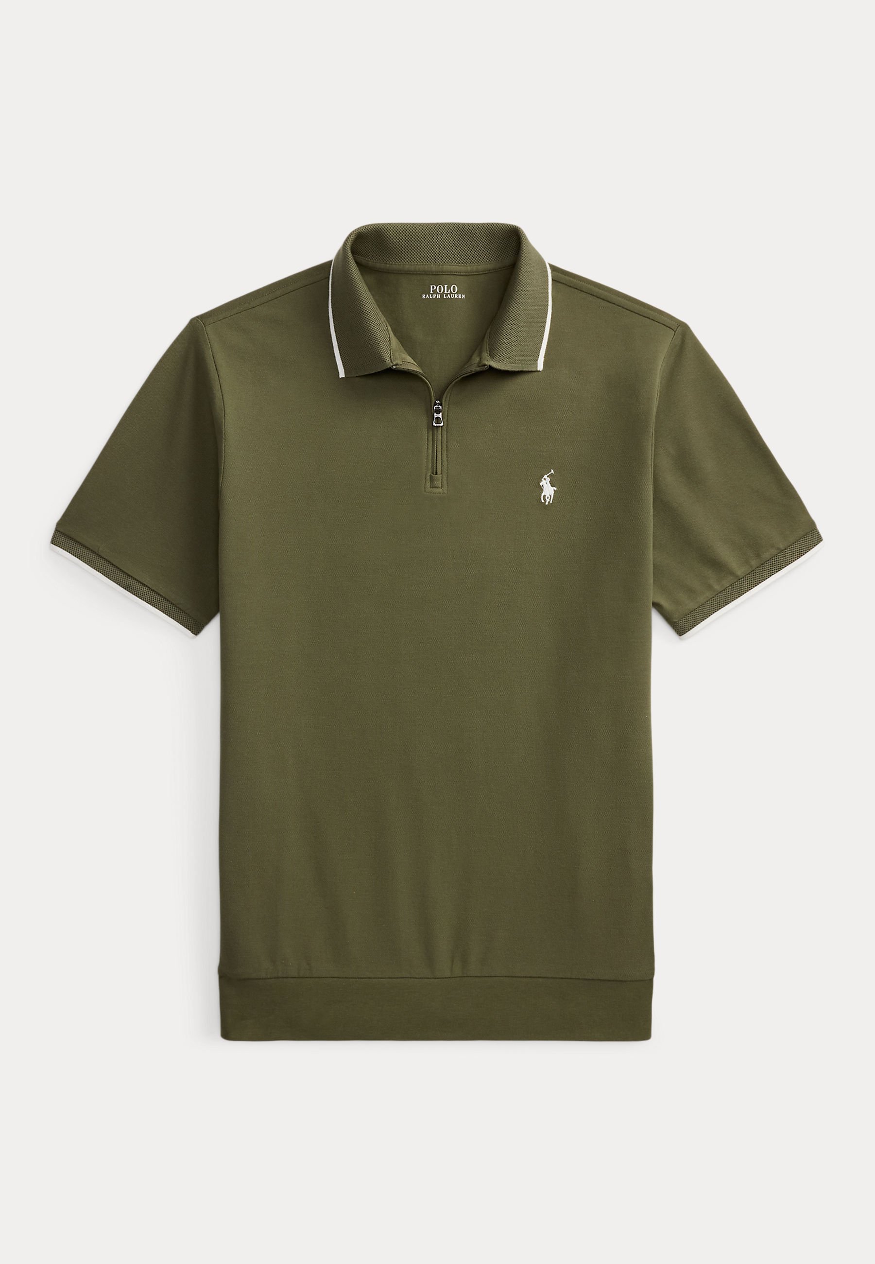 Polo Ralph Lauren CLASSIC FIT STRETCH MESH ZIP POLO SHIRT - Polo