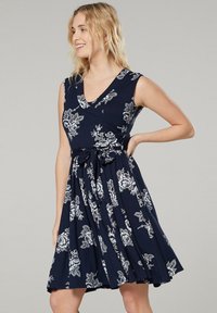 Chelsea Clark CIĄŻOWA Z FUNKCJĄ KARMIENIA - Dnevna haljina - dark blue grey white