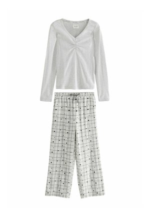 SET - REGULAR FIT - Komplet pidžame - grey star check