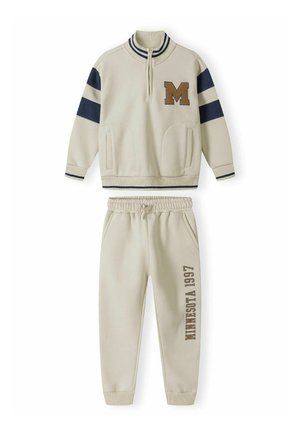 STAND COLLAR AND JOGGERS SET - Survêtement - stone