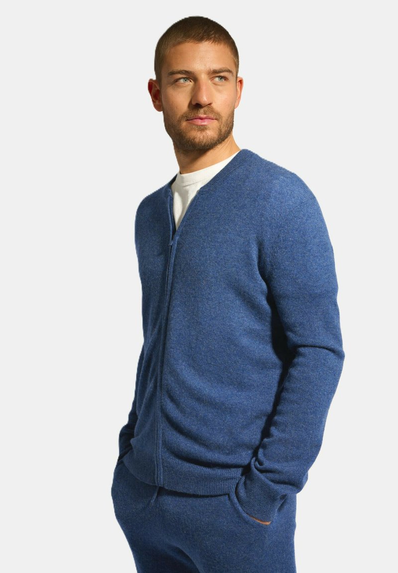 Just Cashmere Bomber bunda - mottled ocean