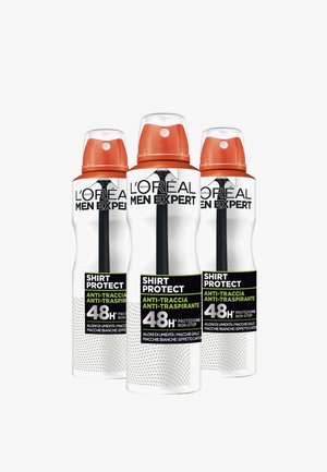L'Oréal Men Expert SHIRT PROTECT DEODORANTE SPRAY ANTI-TRASPIRANTE, ANTI-TRACCIA, 150ML - 3 PACK - Deodorante