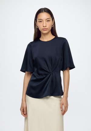 YAS, YASPILA 2/4 TOP - Blouse - navy blazer