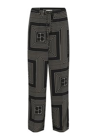 Püksid - black w oatmeal monogram