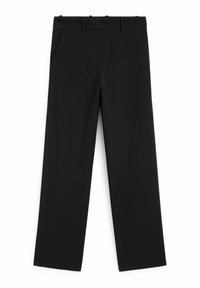 WITH LOOPS - Trousers - mottled black