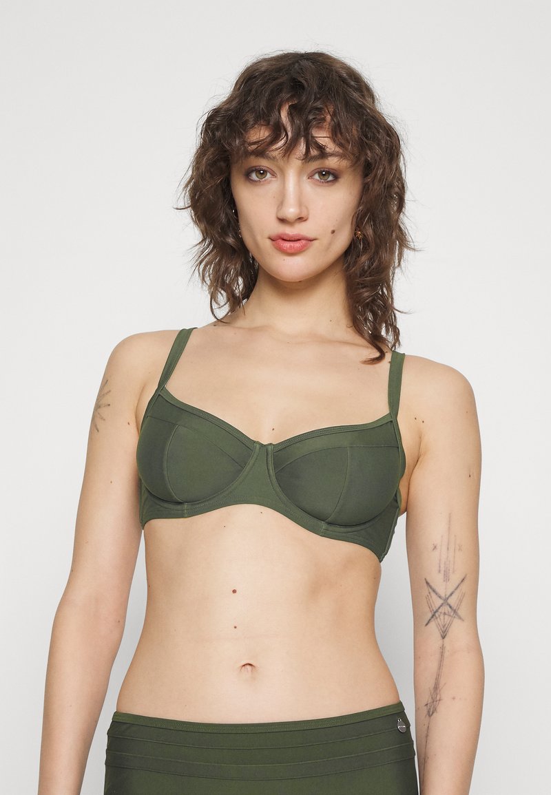 LASCANA - WIRE JUICE LAS - Bikini top - olive, Enlarge