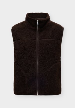 ONLY, ONLBABY HIGH ZIP VEST - Veste sans manches - coffee bean