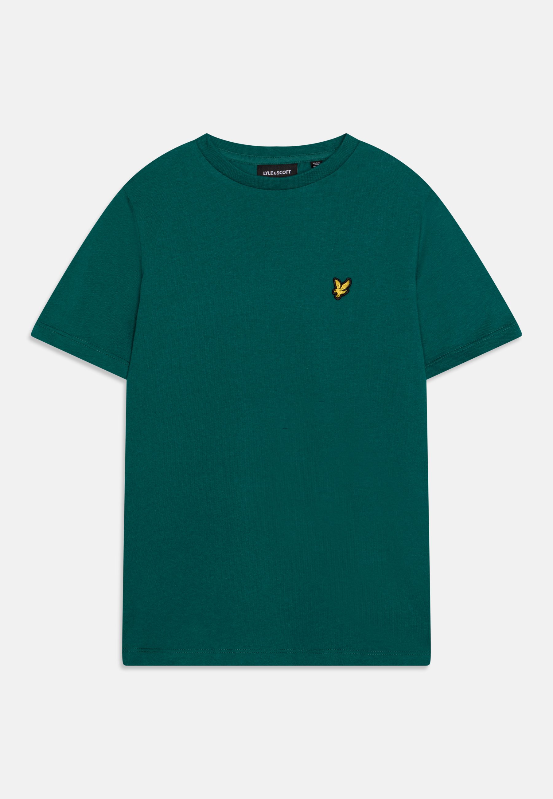 Emerald Green Plain T Shirt Crew Basic Muscle Fitted Plain T-Shirt