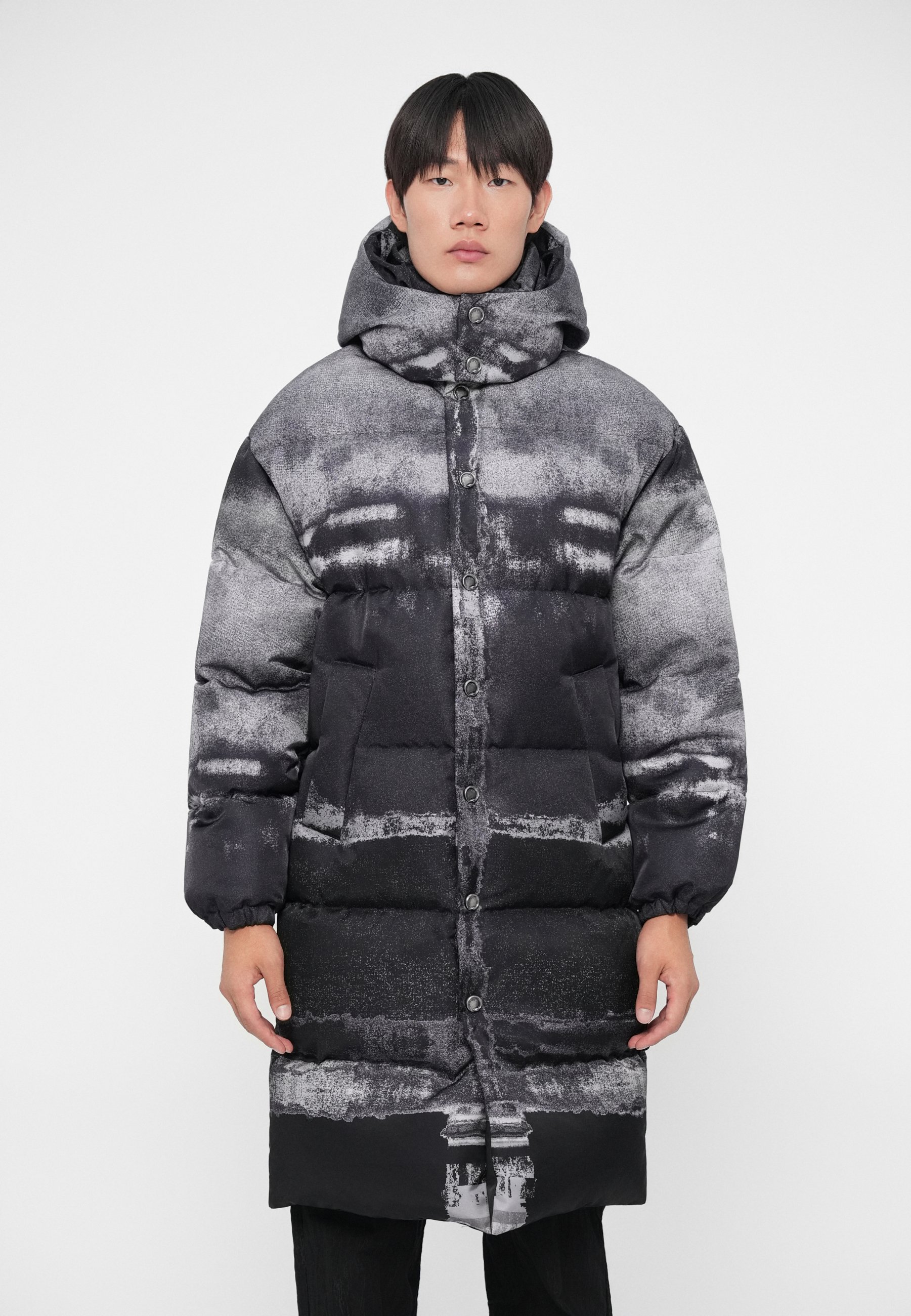 Roberto Cavalli ジャケット M I42 Roberto Cavalli JACKET - Down coat - grey melange/grey - Zalando.co.uk