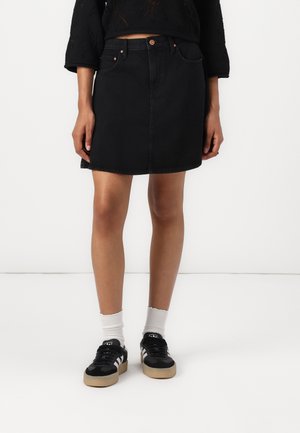 ONLEDEN SKIRT - Denim skirt - washed black