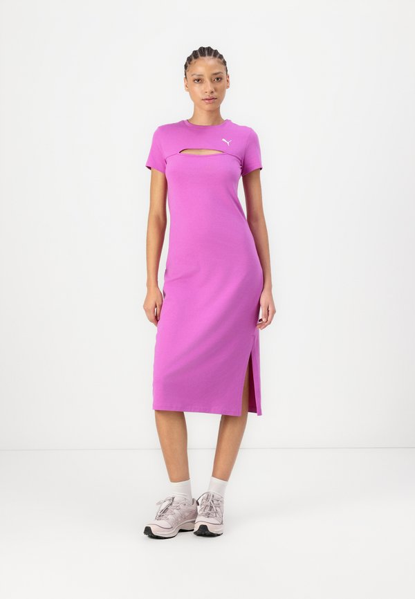 WARDROBE MIDI CUT OUT DRESS - Jersey dress - wild berry