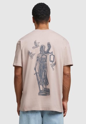 JUSTICE OVERSIZE  - Print T-shirt - duskrose
