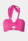 COLLECTIVE HALTER BANDEAU - Bikini-Top - hot pink