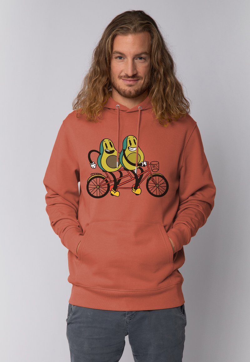 watapparel AVOCADO FAHRRAD - Hoodie - heritage brown/brown - Zalando