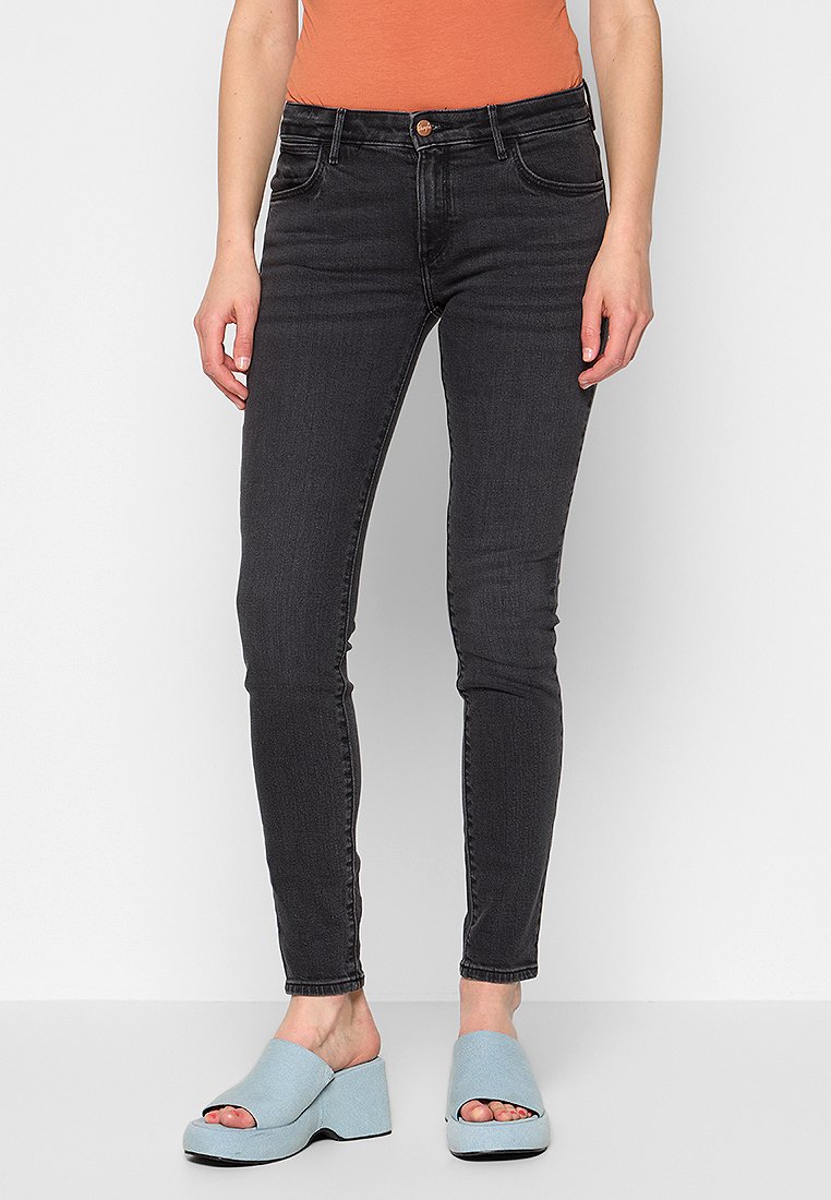 Wrangler Jeans Skinny Fit zwart