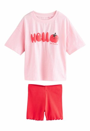 REGULAR FIT SET - Šortky - pink tomato character