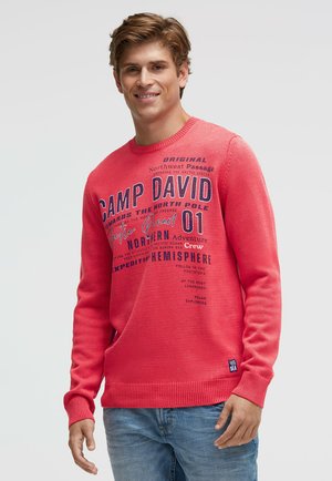 Strickpullover - royal red