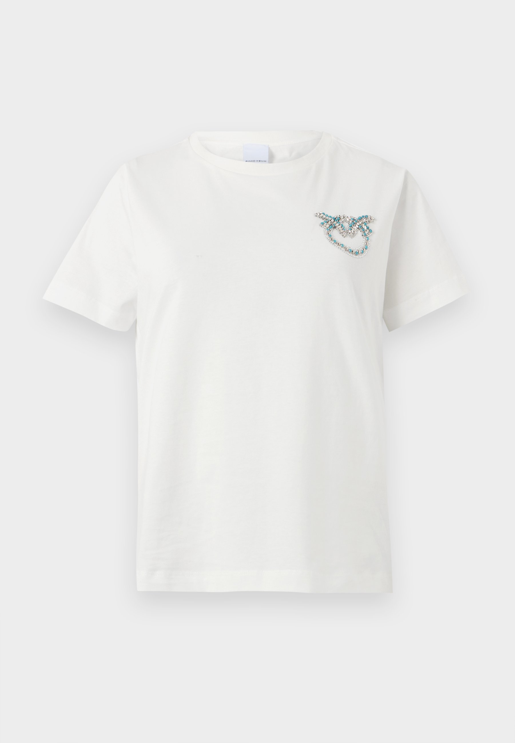 売れ筋商品|||ピンコ Tシャツ レディース トップス NAMBRONE LOGO BIRDS RICAMATO - Print T-shirt - bianco Pinko NAMBRONE LOGO BIRDS RICAMATO - Print T-shirt - bianco