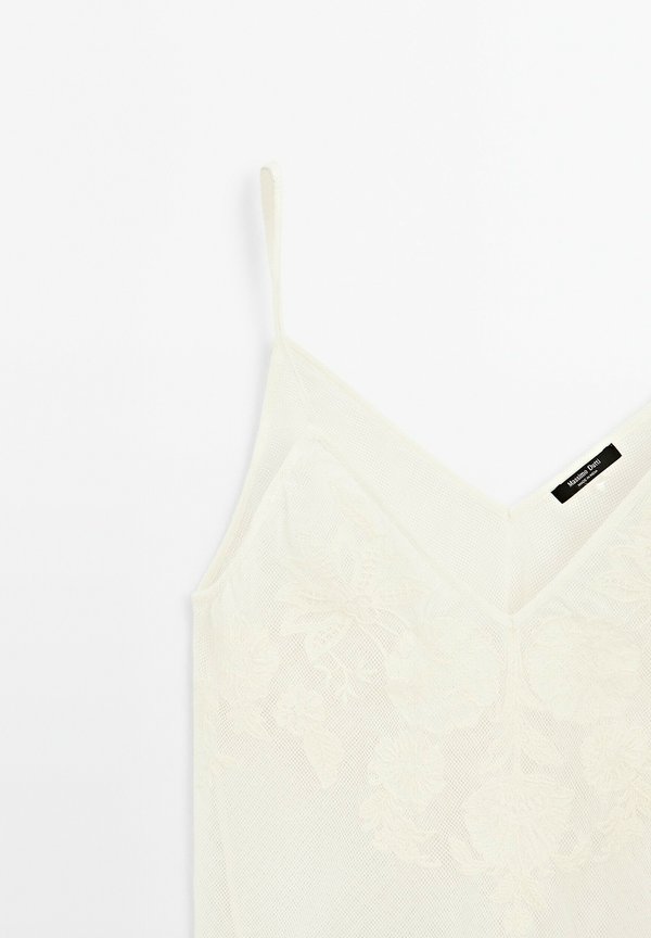 STRAPPY CROP WITH EMBROIDERED DETAIL  - Top4