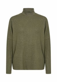 Unselected, dark olive melange