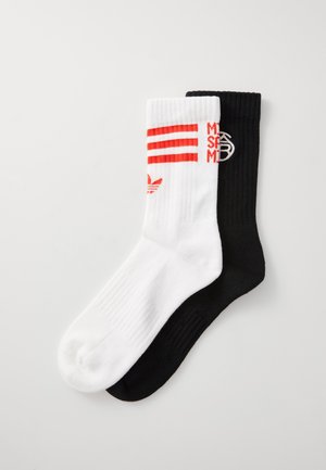 adidas Performance FC BAYERN SOCKS UNISEX 2 PACK - Klubbklær - black/white