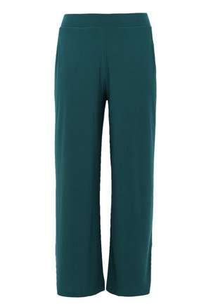 YOEK WITH AN ELASTIC WAISTBAND - Bukser - dark green