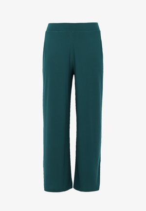 YOEK WITH AN ELASTIC WAISTBAND - Stoffhose - dark green