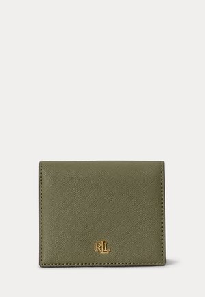 Lauren Ralph Lauren, CROSSHATCH LEATHER COMPACT WALLET - Lompakko - sage green