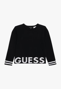Guess JUNIOR CUT OUT - Stickad tröja - jet black